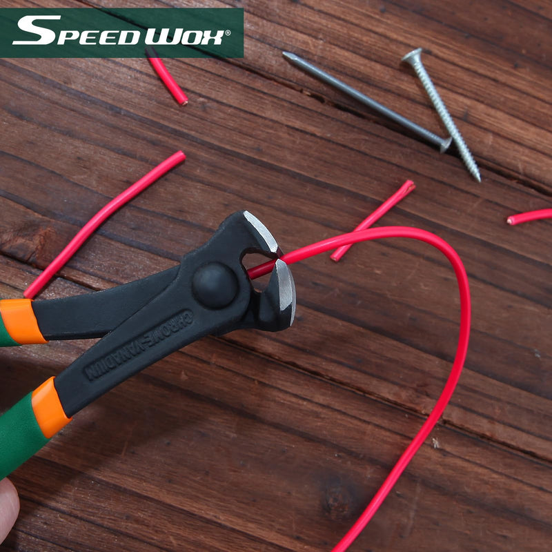 SPEEDWOX Nail Puller 6 Inch End Cutting Pliers, Nail Remover Nail Pliers End Cut Nippers End Snips For Pulling Nails Or Cutting Wires Wire Cutter End Cutter Pliers Staple Remover Tool 6"