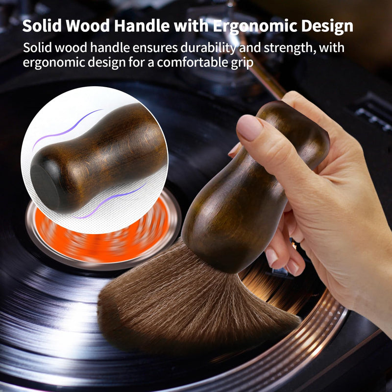 [AUSTRALIA] - XQ XIAO QIAO Cleaning Brush Turntable Vinyl Records Cleaner, Anti-Static Dust Cleaning Record Brush for Vinyl Albums LP CD Cartridge/Keyboard/Camera Lens/Computer/Character Models/Guitar 