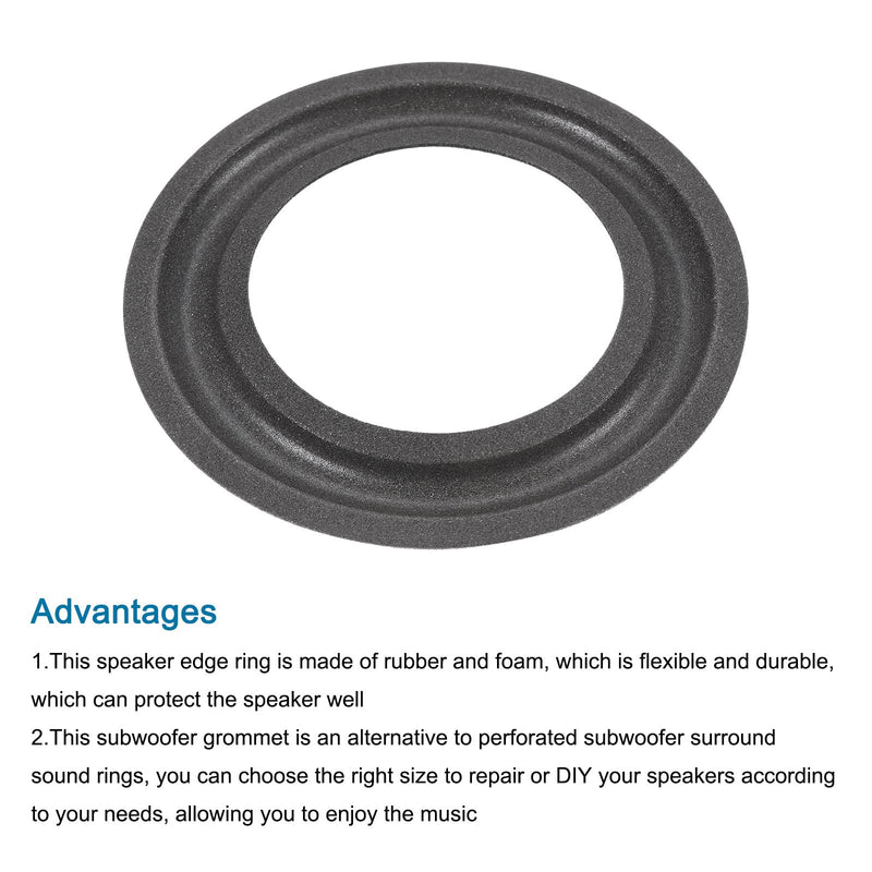 MECCANIXITY Rubber Speaker Foam Edge Surround Rings 2.5 Inch 39mm x 66mm Perforated Subwoofer Rings Replacement Parts for Speaker Repair or DIY Dark Green 2 Pcs