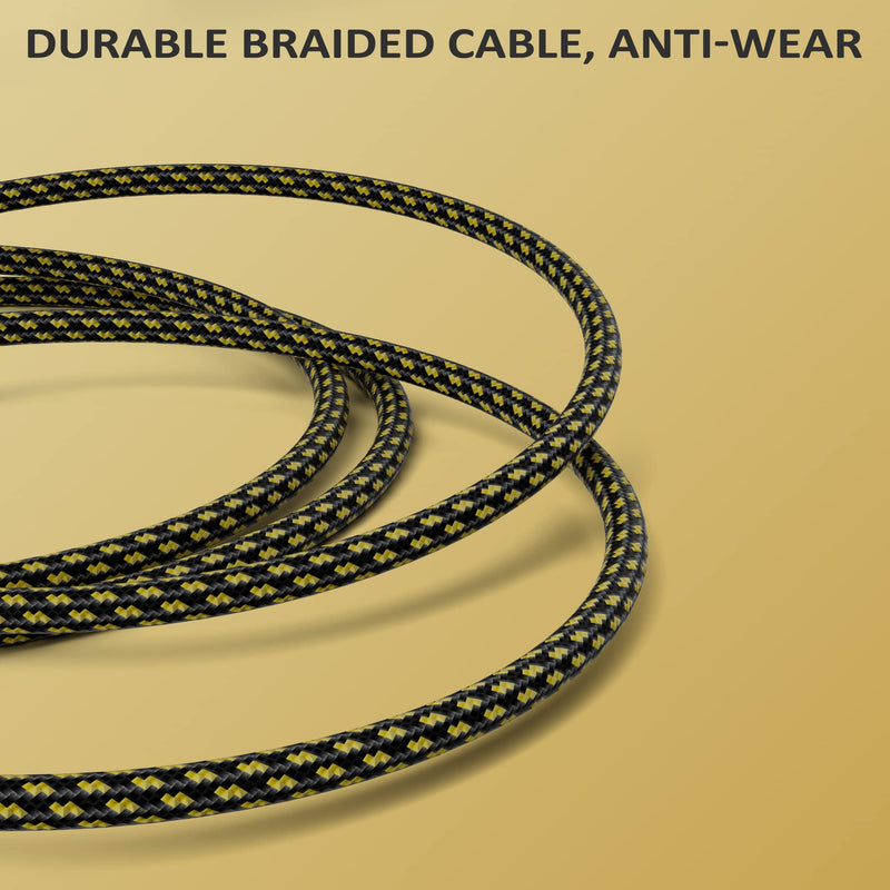 [AUSTRALIA] - Hi-Fi XLR to XLR Microphone Cable 100 Feet, Male to Female Cable, 3 Pin Balanced XLR Cable, 16AWG Silver Plated Copper, Multiple Shield, Nylon Braided Cord for Real HiFi System, Audiophile 
