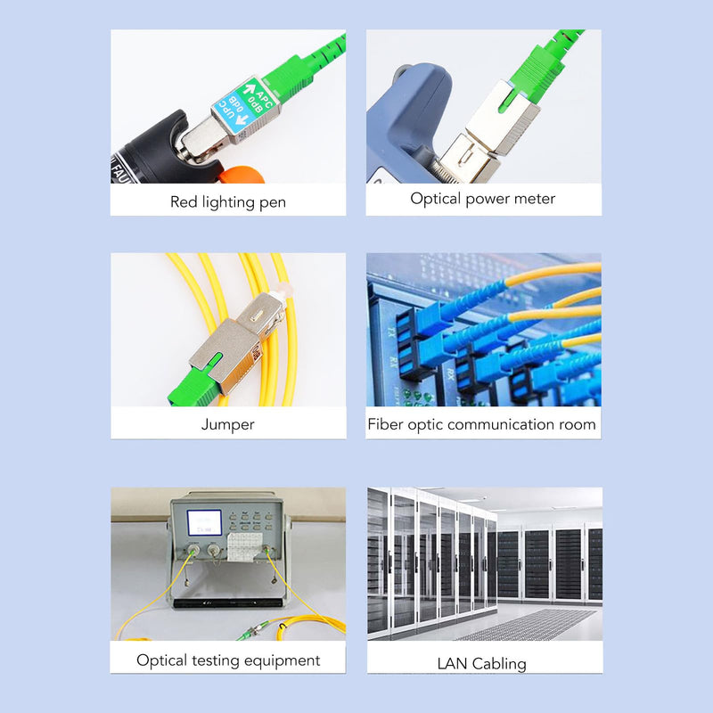SC Female to SC UPC Male Adapter Singlemode 1200 Nm to 1600 Nm Fibre Optic Adapter SC to SC UPC
