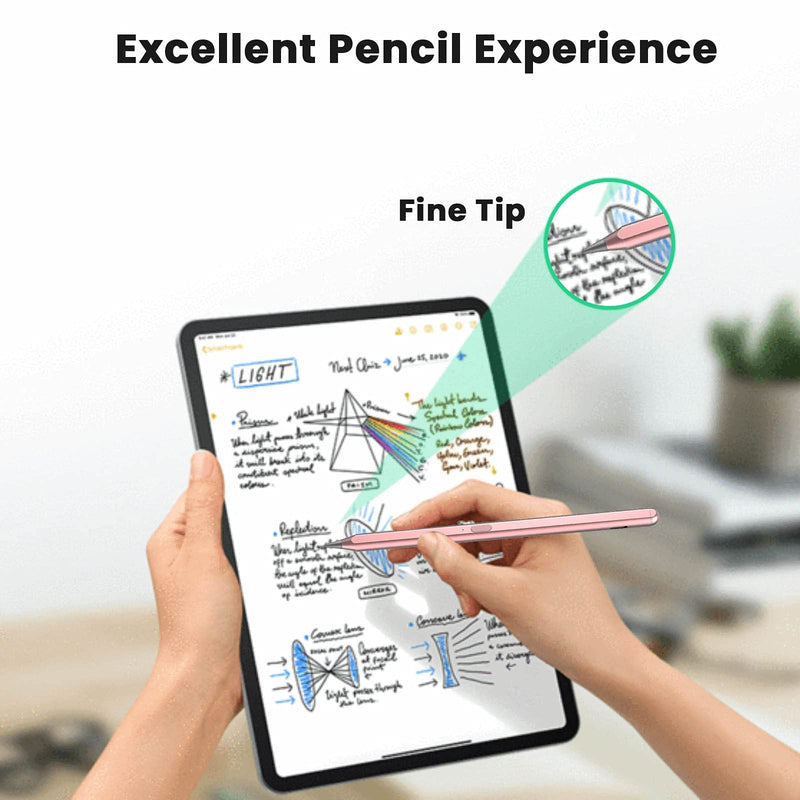 Stylus Pencil for Apple iPad 9th Generation, iPad Pro 2021 12.9/11 inch, iPad Pro 4th &3rd Generation, iPad 8th iPad Air 1/2 &Mini 6/5 Compatible Apple iPads 2018-2021 [Tilt Creative] (Rosegold)