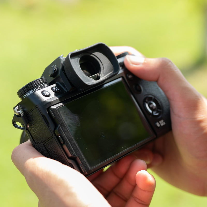 JJC Viewfinder Eyecup Eyepiece for Fuji Fujifilm X-T5 X-T4 X-T3 X-T2 X-T1 X-H1 X-H2 X-H2S GFX 100 GFX 100S GFX 50S and GFX 50S II Camera, Replaces Fuji Fujifilm EC-XT L Eyepiece Fuji EC-XT L Eyecup Replacement