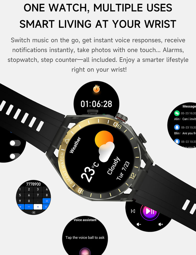 Smart Watch with Earbuds for Android and iPhone,1.52'' HD Screen,Answer/Make Calls,Fitness Tracker,Ultra-Thin Design,Watch with Earbuds for Men Women black