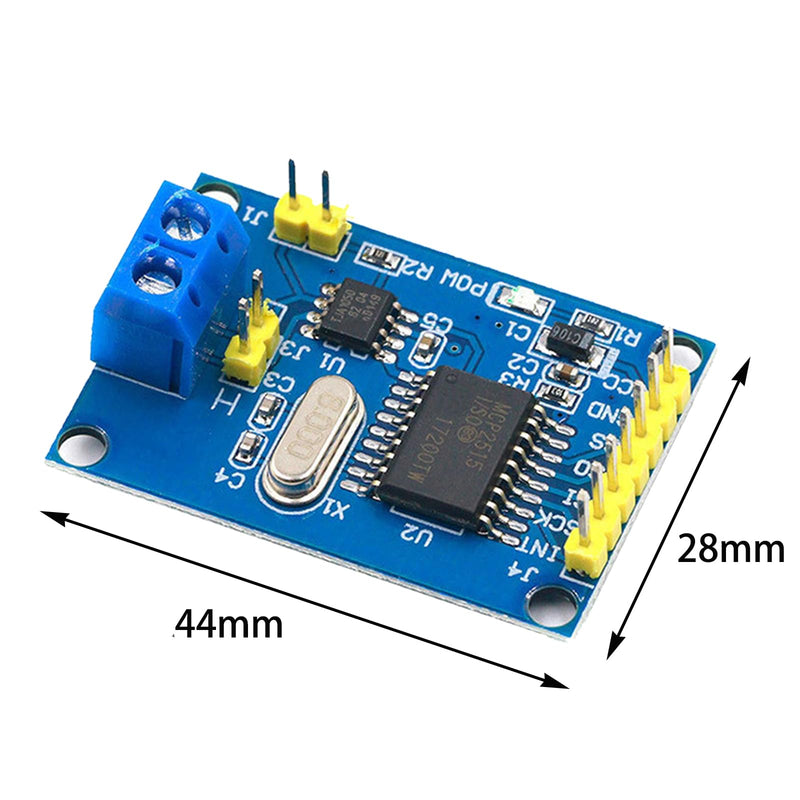 [AUSTRALIA] - GERUI 5 Pieces CAN-Bus Shield MCP2515 Bus Module SPI Protocol for Arduino SCM 51 MCU ARM Controller with TJA1050 DC 5V Power Supply Converter Development Board 