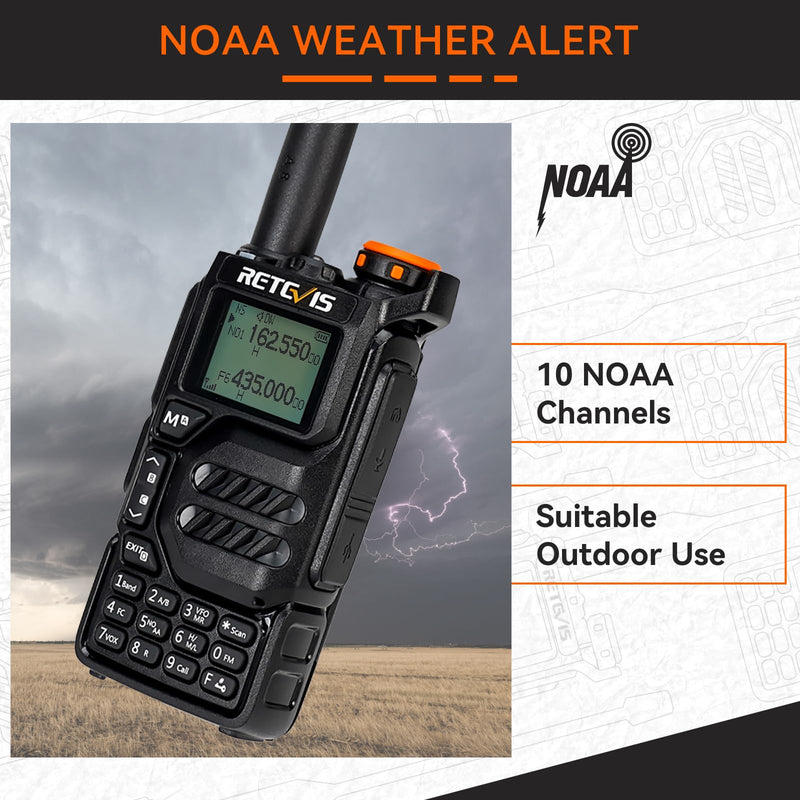 [AUSTRALIA] - Retevis RA79 (Upgrade for UV 5R 3rd) Ham Radio, Dual Band Two Way Radio, Support Chirp, NOAA, Portable Handheld AM/FM Radio, Emergency Walkie Talkies with USB-C Charging for Beginner, Survival 