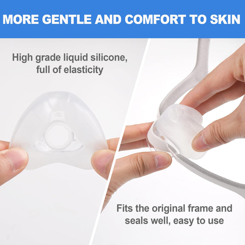 [AUSTRALIA] - Pack of 2 Replacement Masks (L) for Airfit N20, Comfortable Fit & Softer Wear, Compatible with Original Frame, High Quality & Durable Replacement Cushion Accessories, High Quality CPAP Accessories by L 