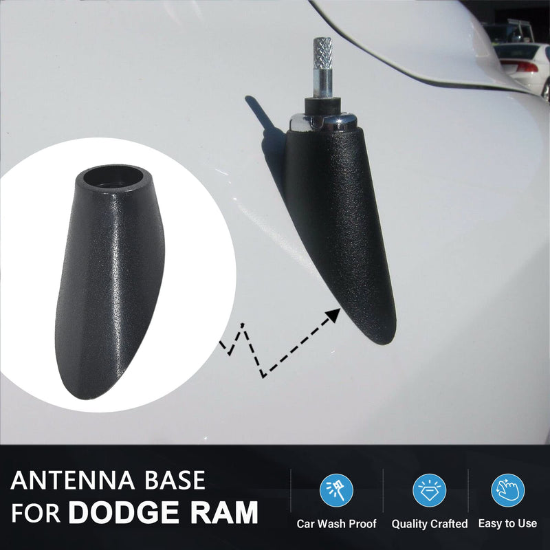 Antenna Base Adapter Mount for Dodge Ram 1500 2500 3500 4500 5500 2009-2018 Antenna Ornament Car Radio Antenna Grommet Topper Bezel 5064395AF
