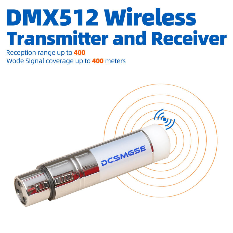 [AUSTRALIA] - DMX Wireless, 2.4G DMX 512 1 Female Receivers Short version for Stage PAR Party Light 