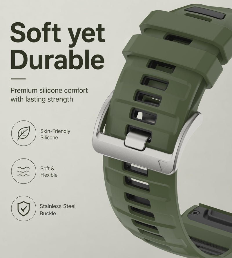 22mm Quickfit Watch Bands for Garmin Fenix 8 47mm 7 pro sapphire solar fenix 6 pro 5 Epix Gen 2 47 Forerunner 970 965 955 945 Instinct 2 Soft Silicone Sport Strap Replacement Combo_3