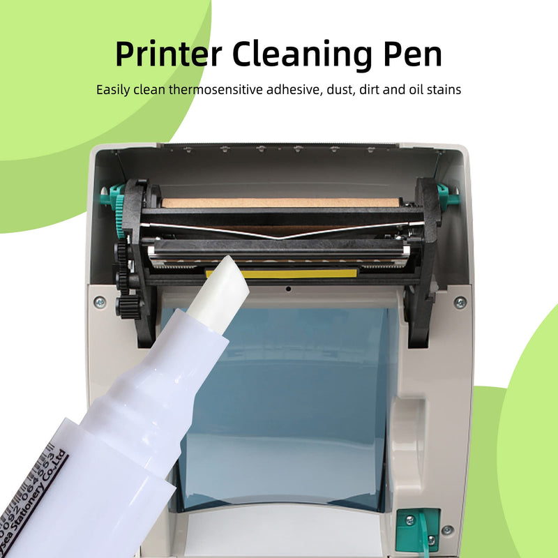 Thermal Printer Printhead Cleaning Pen for Thermal Receipt Shipping Label POS Card Printer Cleaner 4pcs 4
