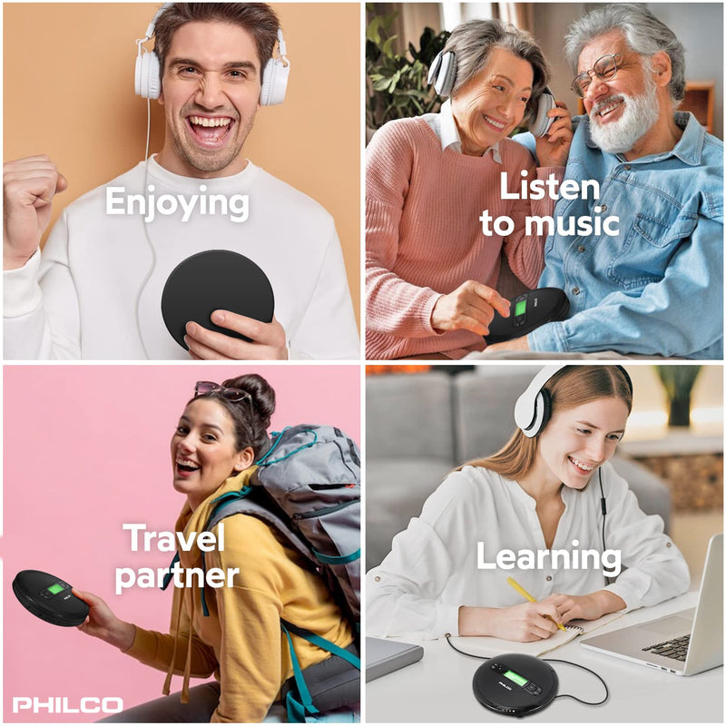 Personal CD Player with MP3 Playback, FM Radio & 60 Second Anti-Shock
