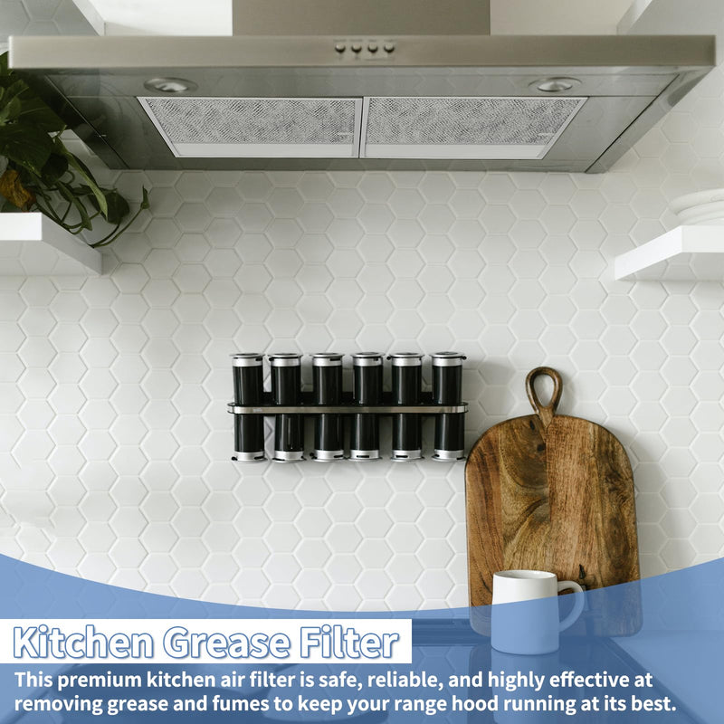 [AUSTRALIA] - BP57 Range Hood Filter with Light Lens pack 2 for Broan-NuTone 43000 Series Stove Hood Vent Air Filter-Kitchen Exhaust Grease Aluminum Filter- 11-3/8 x 11-3/4 In 