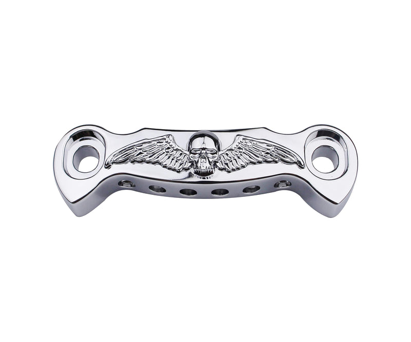 [AUSTRALIA] - Guyker Guitar Bridge Stop Bar Tailpiece String Spacing 10.6mm Skeleton Wings with Studs Replacement for EPI LP SG Style Electric Guitar (GS009, Chrome) GS009, Chrome 