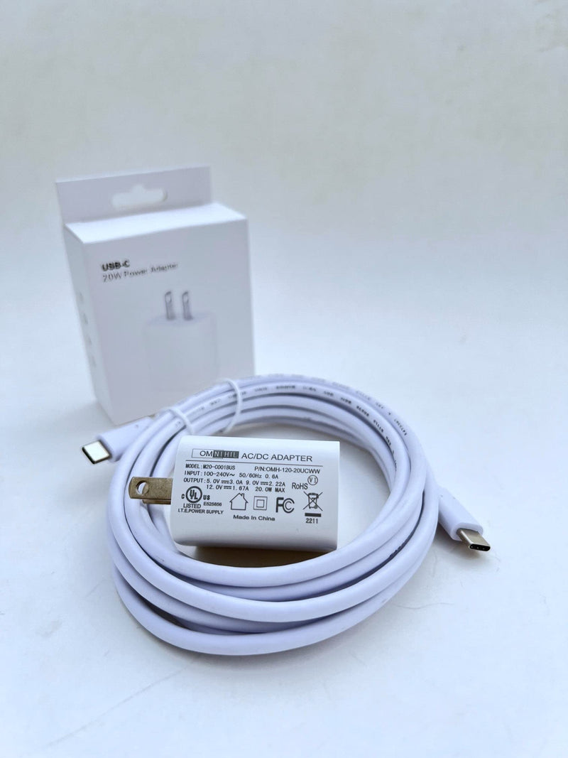 OMNIHIL Wall Charger+USB-C-to-USB-C Cable Compatible with JYX Karaoke Machine Model: JYX-65BT