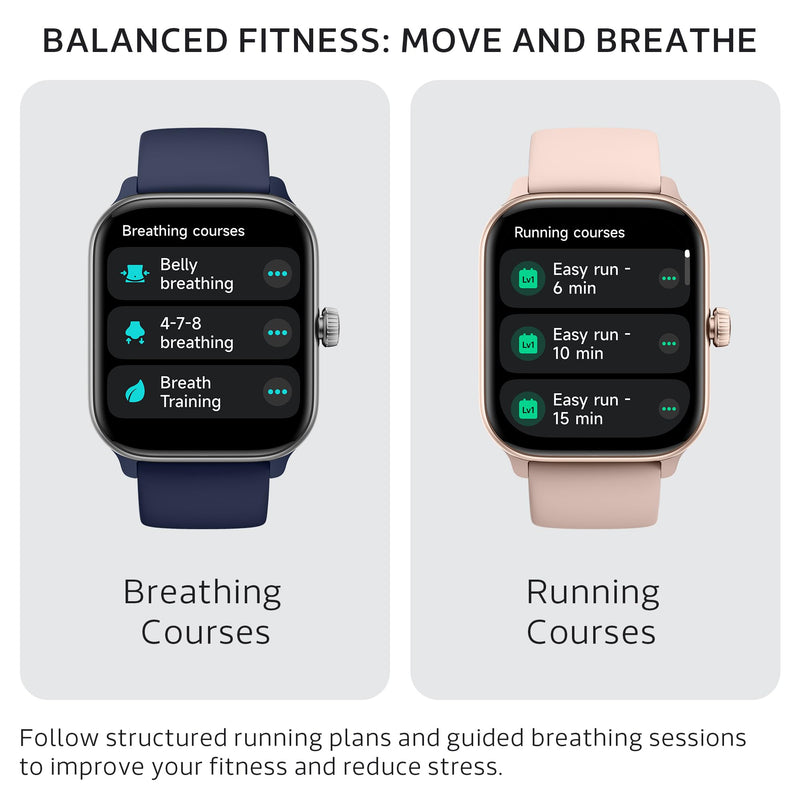 Pulse 2 VeryFit Smart Watch for Men Women Fitness Tracker Watch (Black) | Alexa, 1.85" AMOLED Screen, Body Energy, Heart Rate, Oxygen Saturation, Stress, Sleep Monitor, Step Tracker, Bluetooth Call Graphite Black