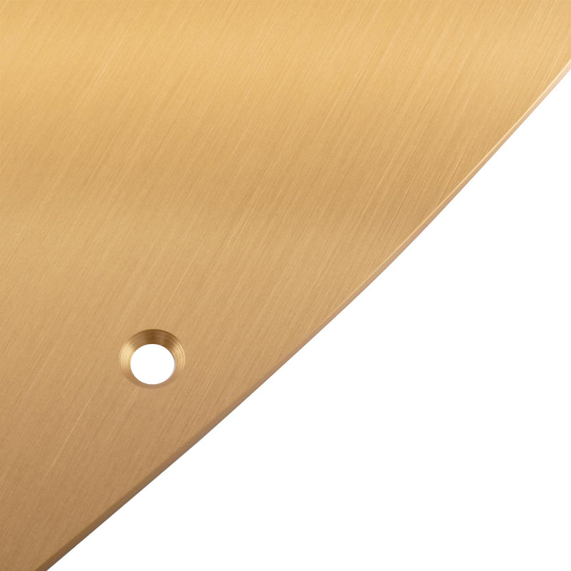 Musiclily Ultra 10 Holes Anodized Aluminum J-Bass Pickguard for American Fender Standard Jazz Bass, Gold