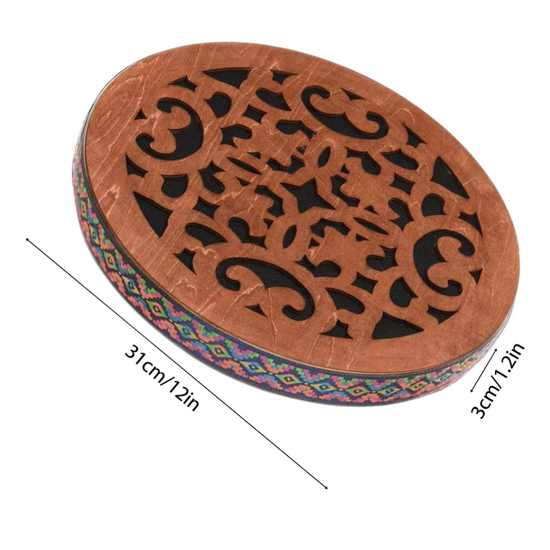 12INCH Ocean Drum,Water Stream Drum,Rain Disk "Water-Fall",Sound Healing,Onomatopoeic Wooden Drum For Performance Accompaniment 12 INCH