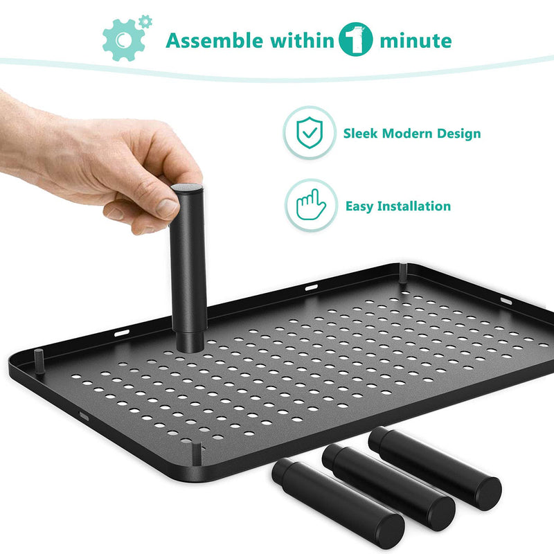 WALI Bundles-Monitor Stand Riser Height Adjustable and Computer Monitor Stand with Drawer