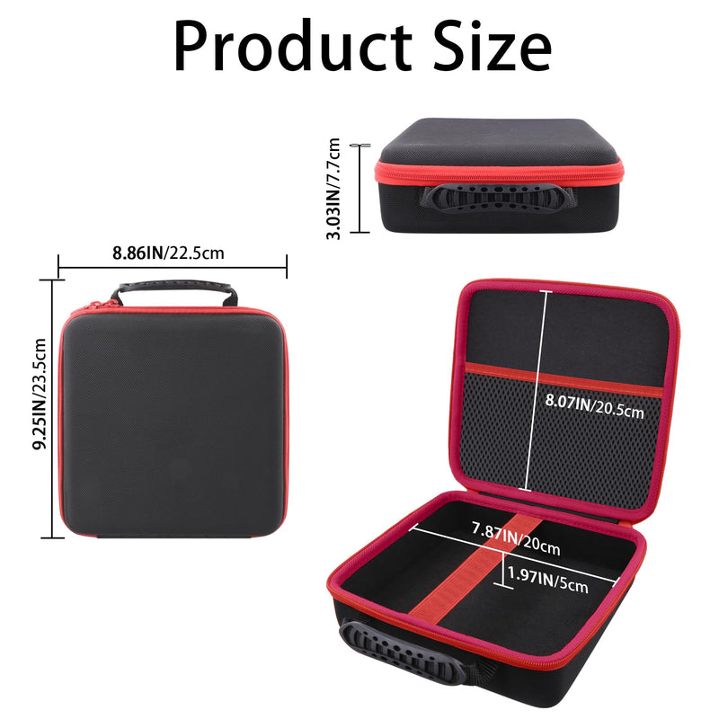 [AUSTRALIA] - Protection Storage Case Compatible with NOCO Boost GB40 / GB20 / X GBX45 UltraSafe Jump Starter Lithium Battery Booster Pack and Accessories（Black Case + Red Zipper）-Flaxune Case for Boost GB40 / GB20 / X GBX45 