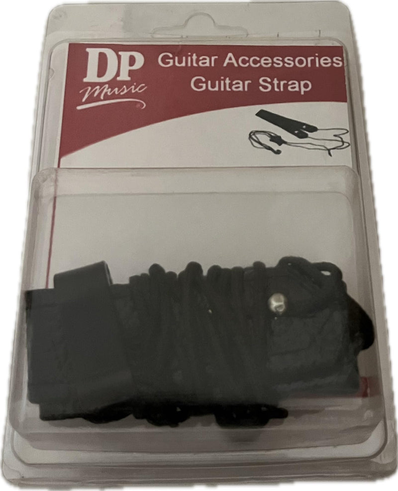 Dp Music Guitar Strap for Classical Guitar or Ukulele w/Soundhole Hook, Black