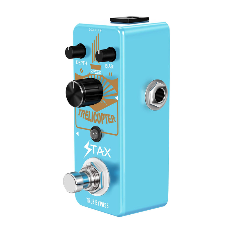 Stax Guitar Tremolo Pedal Trelicopter Effect Pedal For Electric Guitar Mini Size True Bypass