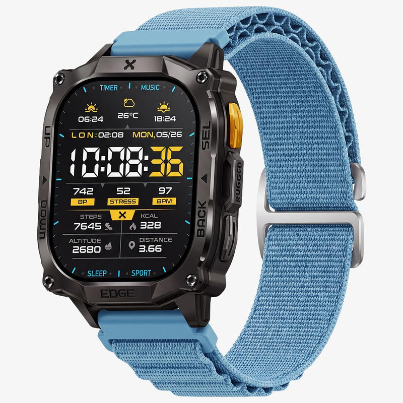 CARBINOX Band Durable 22mm Compatible Smartwatches Adjustable, Secure Fit Multi-Color 6 Pack