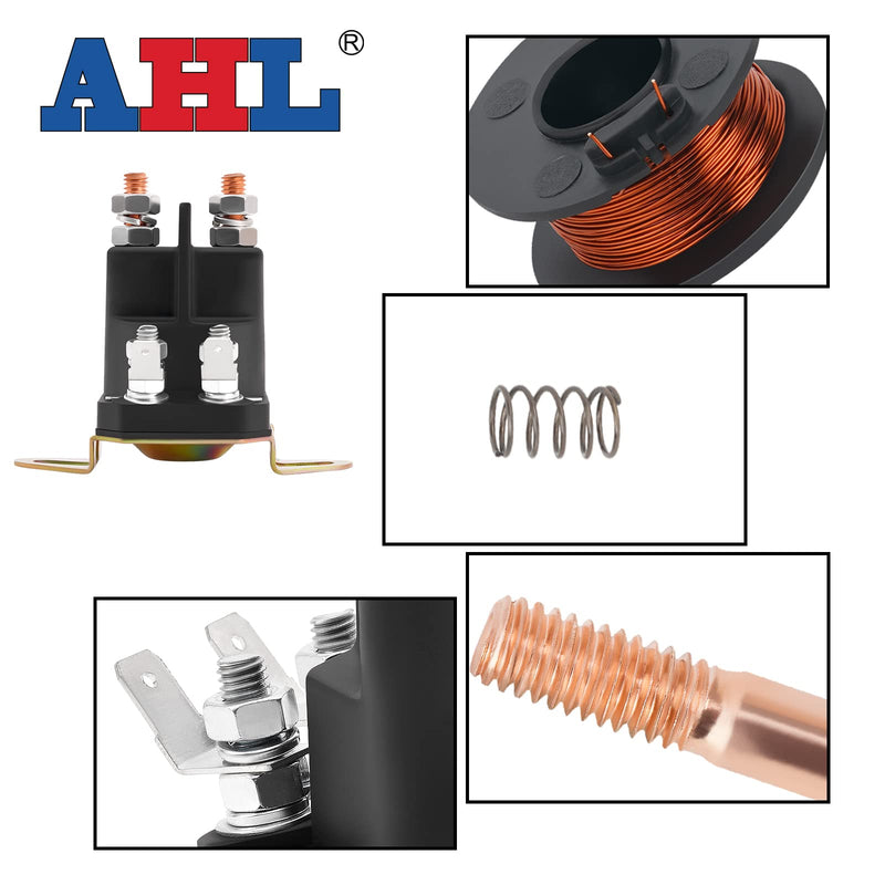 AHL 33-334 Starter Relay Magnetic Switch for Lawn Mowers/Castel Garden/STIGA/Murray/Twin-CUT/Turbo-CUT/Hercules/Sabo