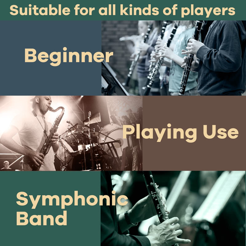 Clarinet Reeds 2.5, CeMeow Traditional Reeds for Clarinet Beginner 10Pack with Plastic Box, Thinner Reed Tip Advanced Cutting Technology for Clarinet Beginner and Player Strength 2.5