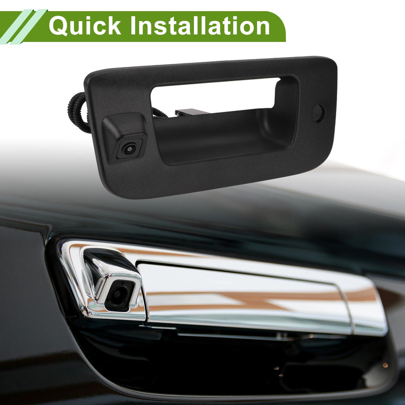 Tailgate Handle Backup Camera for Silverado 2500 3500 2009-2014 | for GMC for Sierra 2500 3500 2009-2014, 22755304, 25958228, Rear View Reversing Camera, Park Assist Camera, 1 Set