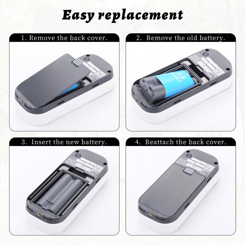 [AUSTRALIA] - 2-Pack 7000mah Battery Replacement for myQ Smart Garage Video Keypad Alarm System, Rechargeable Battery Compatible with MYQ 18650MH1-1S2P with USB-C Charging Cable, Li-ion 3.7V 25.9Wh 