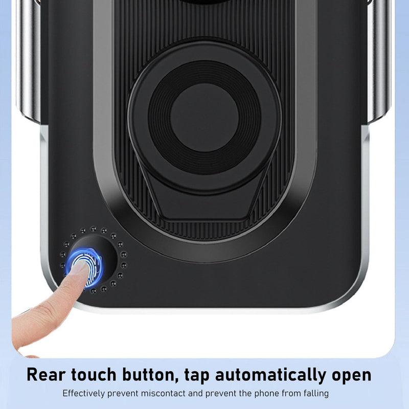 Wireless Car Charger, C11 2 in 1 Fast Charging Auto Clamping Car Charger Phone Holder, 360 Degree Rotation, Strong Clamping, Hands Free Fit for 4.7 in to 7 in Phones (C11)