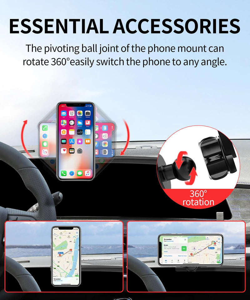 Car Phone Holder for Cadillac XT4 2024-2026, CT5/CT5-V/Optiq/Lyriq 2025-26 | Lyriq 2023-2026 33"Screen Magsafe Accessories Magnetic Cell Phone Mount Clip Compatible with iPhone,3D fit Navigation Bracket for 23-26 Lyriq/25-26 Optiq/CT5/24-26 XT4(33-Inch)