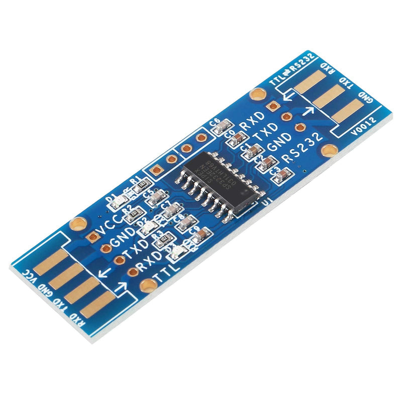 3pcs TTL to RS232 Module TTL RS232 Mutual Conversion Module Serial Level Conversion to SP232 for MCU, ARM, FPGA, for Arduino TTL Serial Port communicates with RS232 Level Device