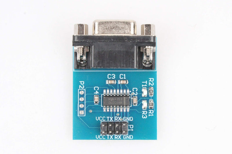 NOYITO MAX3232 Serial Port Module 3.3V 5V RS232 to TTL Module with Communication Indicator (Pack of 2)