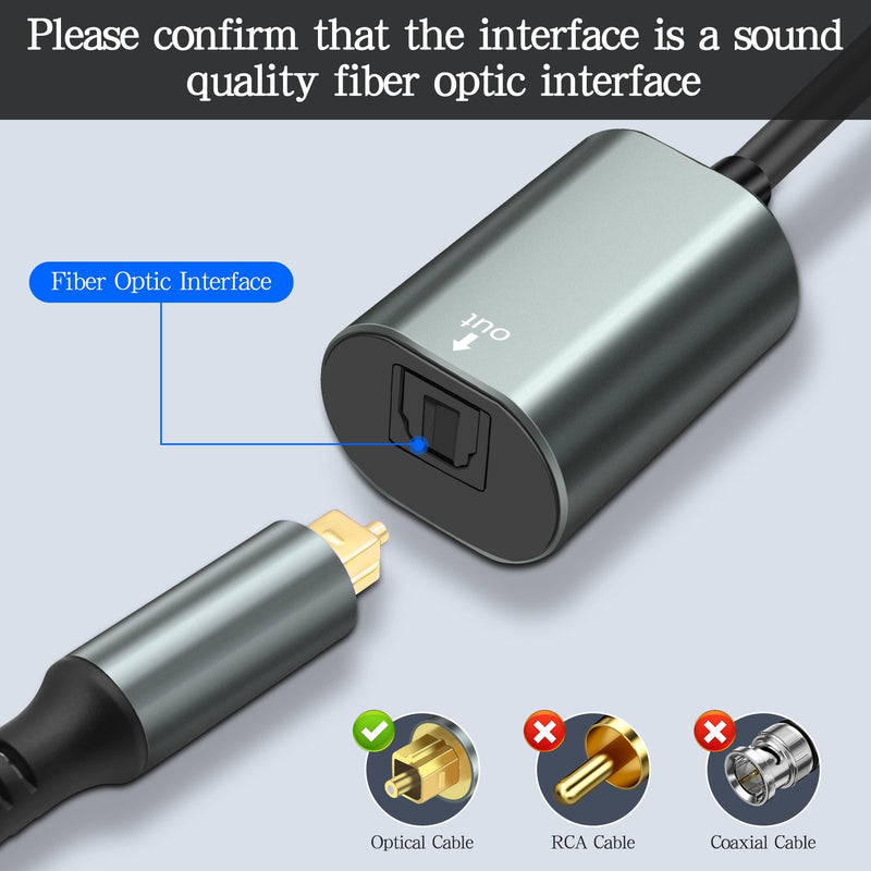 [AUSTRALIA] - MEIRIYFA USB to Toslink Optical Audio Adapter, USB A 2.0 Male to SPDIF Port Digital Fiber Optic Converter Cable for Laptop Computer PC PS5/PS4-0.35M/1.15Ft 