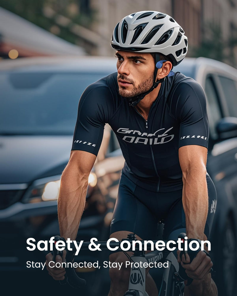 HIFI WALKER Waterproof Bone Conduction Headphones IPX8 for Swimming with 32GB MP3 Player, Bluetooth 5.3 Open-Ear Wireless Headphones for Running Cycling Gym - 8H Playtime & Fast Charging