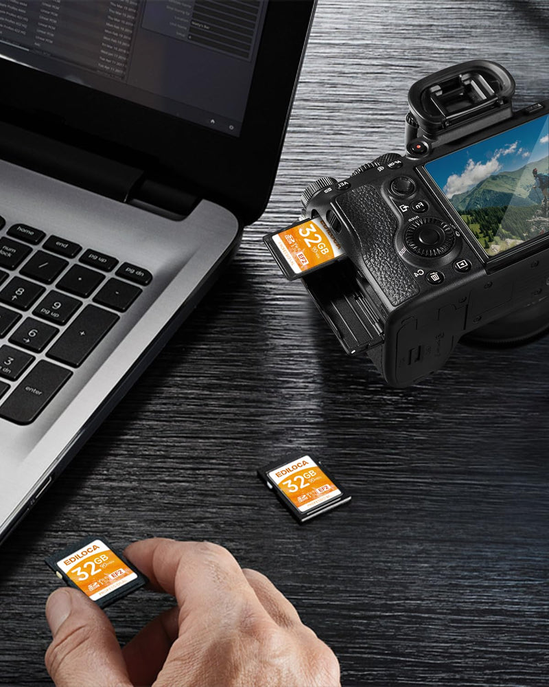 [AUSTRALIA] - EF2 UHS-I SD Card UHS-I Memory Card Fast Storage, Read Speed 90MB/s, Write Speed 20MB/s, C10, U1, V10, Full-HD & 4K Video, SD Card, Must-Have for Professional Photographers 32GB EF2 -100MB/s 