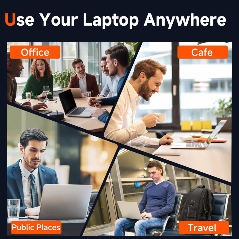 Laptop Privacy Screen 14 Inch Magnetic(16:10 Aspect Ratio) Removable | Anti Spy Blue Light Glare Laptop Privacy Screen Filter Matte for Dell/Hp/Acer/Lenovo/Samsung/Asus/ThinkPad 14 Inch with 16:10 Aspect Ratio