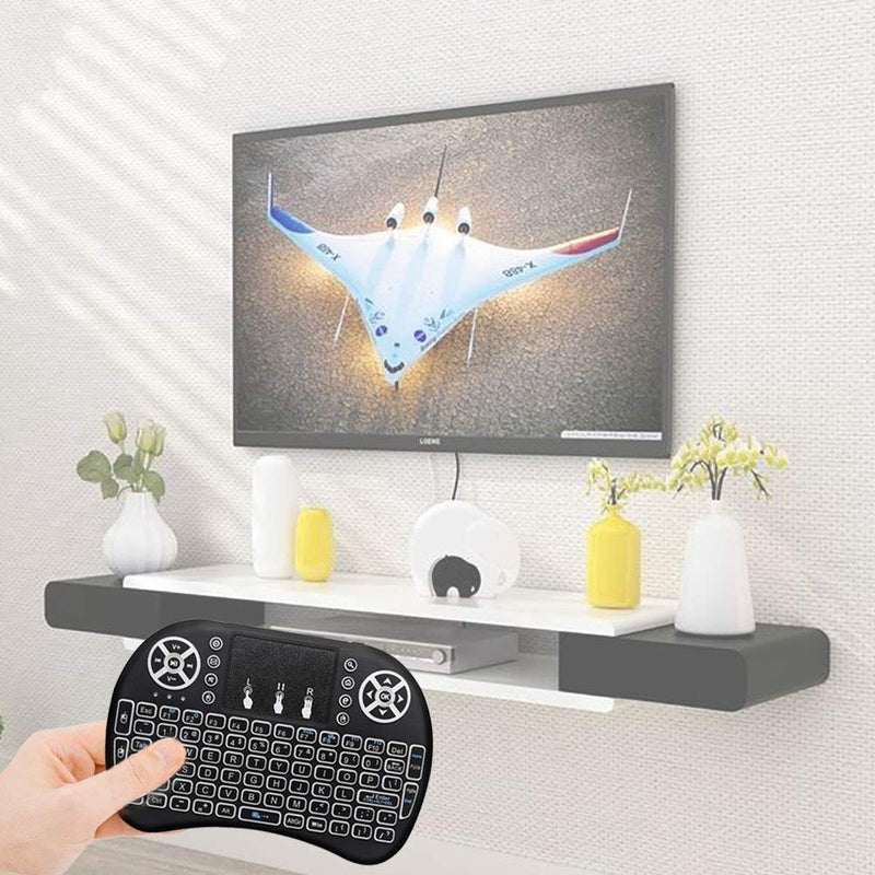 BIFANS 2.4G Mini Wireless Keyboard with Touchpad Mouse, Upgraded Multi Backlit, Portable Wireless Keyboard with USB Receiver Remote Control, Best for Android Smart TV Box HTPC Pad Xbox Windows Mac