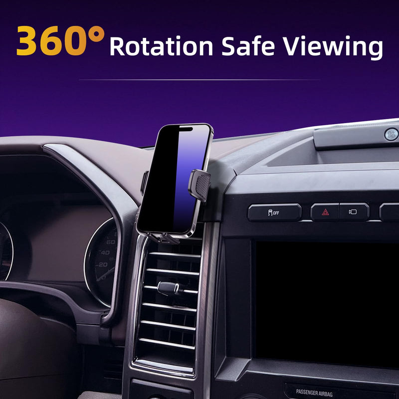 Upgraded Car Phone Holder Fits for Ford F-150 F150 2015-2020 Auto Accessories(Fits for Air Outlet with Reflective Decoration),Cradles Adjustable Cell Phone Mount for 4-7 in Phones F-150 2015-2020(Air vents with reflective trim)