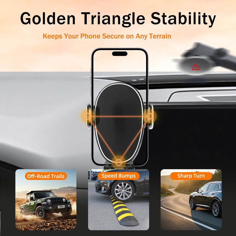 Car Phone Holder for Mazda CX5 (2021-2025,10.25" Screen Only), 360 Phone Holder Rotating, Hands Free Mobile Holder, Car Mount for iPhone, Samsung & Android, with Storage Box, CX-5 Interior Accessories Mazda CX5 | 2021-2025