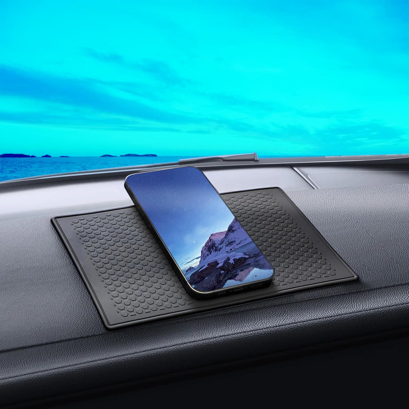 Ninyoon 7.9x5.1 Inch Sticky Pad for Car Dashboard, Sticky Dash Pad Non Slip Phone Pad for Car, Dashboard Mat Car Dash Non Slip Mat Cell Phone Holder, Tailorable Washable and Reusable (3 Pack) 3 Pack