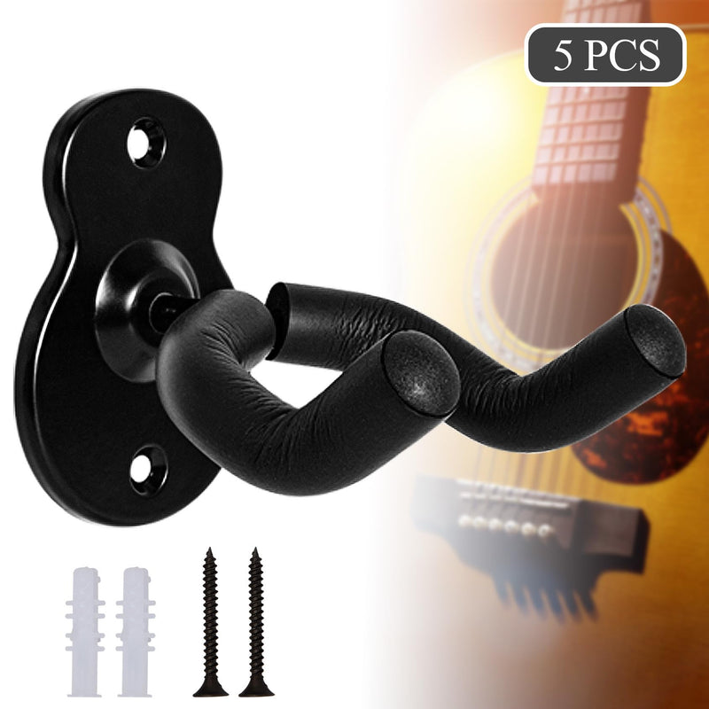 [AUSTRALIA] - Sound harbor Guitar Wall Mount 5 Pack Wall Hangers for for Acoustic Electric Bass Guitar and More 5Pack Hanger 