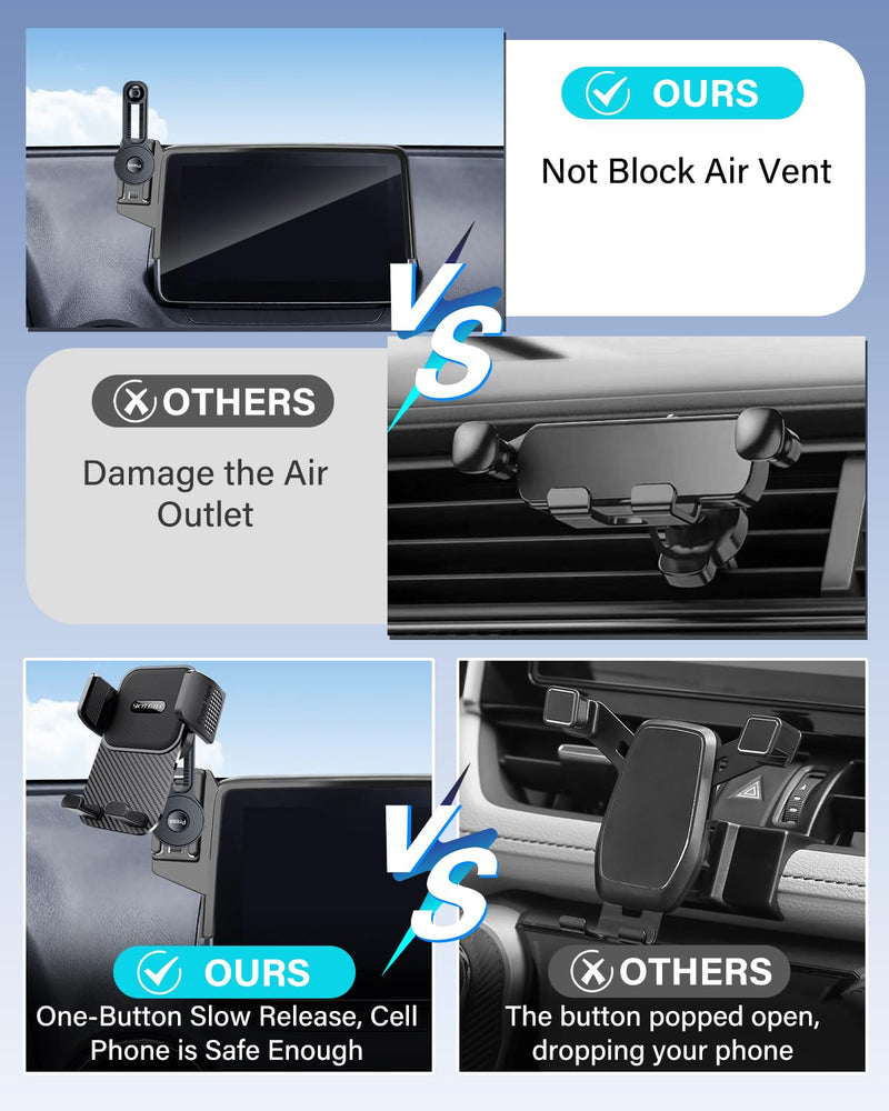 SKYLOTEC Car Phone Mount for Mazda 3 2014-2016/CX-3 2016-2021 Accessories | MX-5 MX5 Miata 2016-2023, 7-Inch Screen Automobile Cradles with Extension rod, Cell Phone Holder, Not Block Air Vent Universal Holder CX-3 2016-2021(Extension Rod)