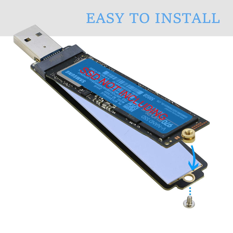 RIITOP M.2 to USB Adapter + M.2 Docking for Both M.2 NVMe SSD & SATA Based SSD