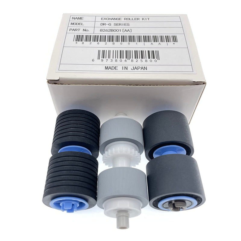 8262B001 3601C002 MG1-4806-000/MA3-0002-000/MG1-4814-000 Scanner Exchange Roller Kit Feed Pickup Roller Compatible with Canon DR-G1100 DR-G1130 DR-G2090 DR-G2110 DR-G2140