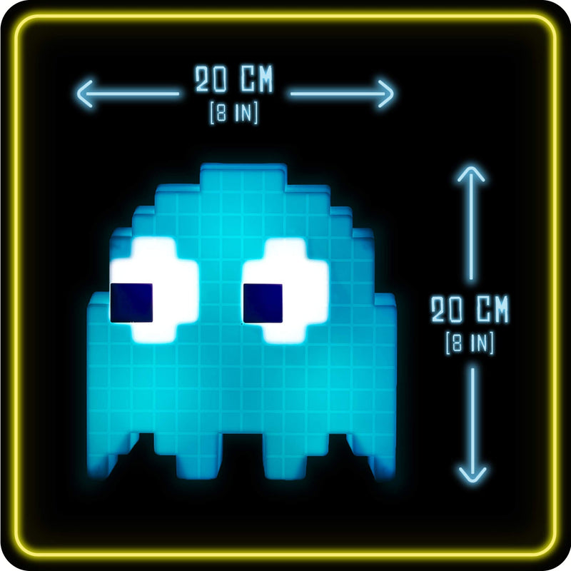 PacMan Ghost Light Table Lamp - 16 Color Options - Changes Colors to Music - USB Powered