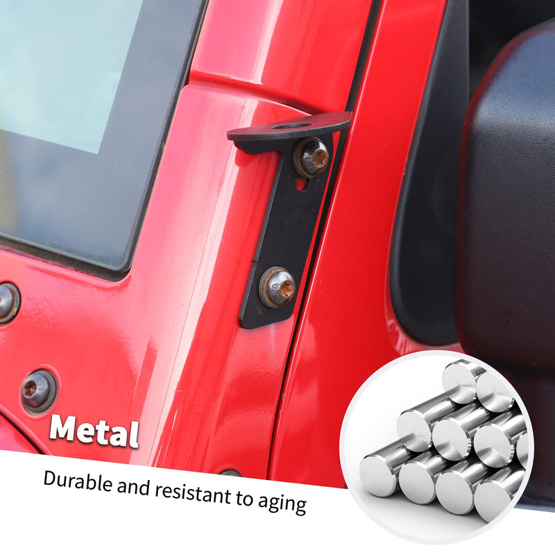 [AUSTRALIA] - A Pillar CB Antenna Mounting Bracket for Jeep Wrangler JK JKU 2007-2018, Driver's Side 
