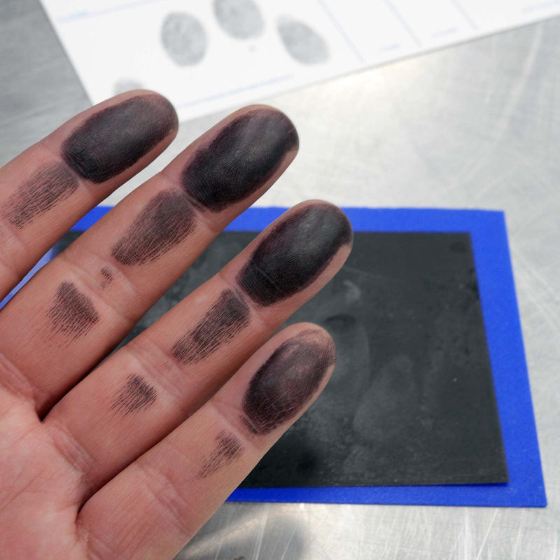 Crime Scene FD-258 Fingerprint Kit: Five Cards, Ink and Directions for use (Full) Full